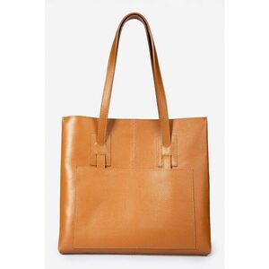 Geanta tote din piele cu aspect granulat imagine