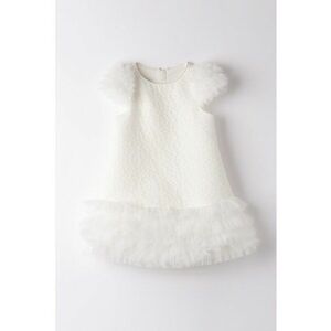 Rochie texturata cu volane imagine
