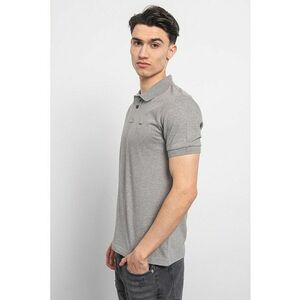 Tricou polo slim fit din material pique Passenger imagine