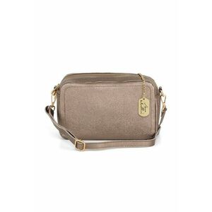 Geanta crossbody de piele cu aspect granulat imagine
