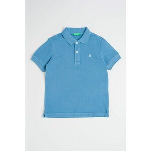 Tricou polo din bumbac pique cu logo imagine