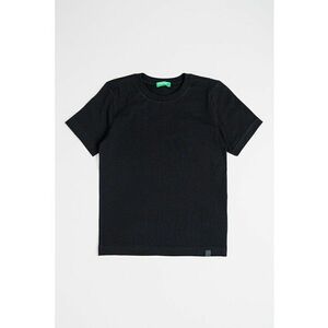 Tricou din bumbac cu decolteu la baza gatului imagine