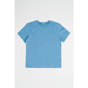 Tricou din bumbac cu decolteu la baza gatului imagine