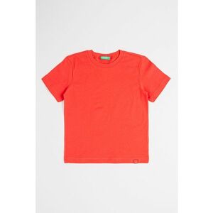 Tricou din bumbac cu decolteu la baza gatului imagine