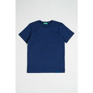 Tricou din bumbac cu decolteu la baza gatului imagine