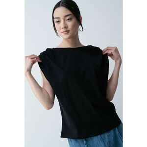 Tricou cu detalii plisate imagine