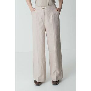 Pantaloni lungi cu croiala dreapta si talie medie imagine