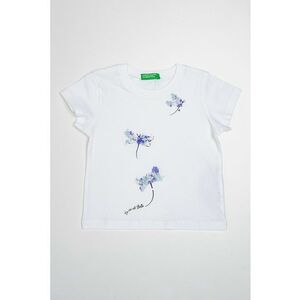 Tricou de bumbac cu decolteu la baza gatului imagine