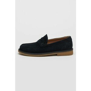 Pantofi loafer de piele intoarsa cu varf rotund imagine