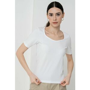 Tricou cambrat cu model uni imagine