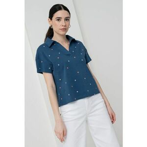Tricou polo cu croiala lejera imagine