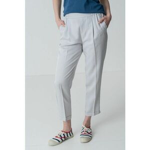 Pantaloni crop cu croiala conica imagine