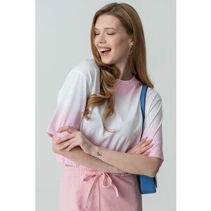 Tricou crop cu model uni imagine