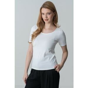 Tricou cu decolteu barcuta imagine