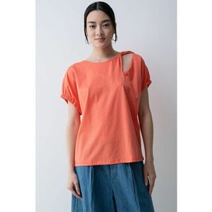 Tricou lejer cu decolteu la baza gatului imagine