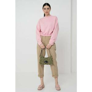Bluza de trening crop cu model uni imagine