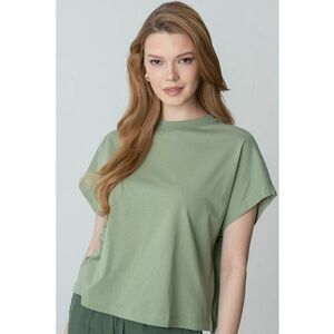 Tricou lejer cu decolteu la baza gatului imagine
