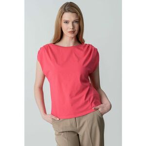 Tricou cu detalii plisate imagine
