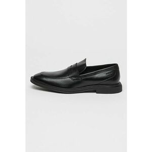Pantofi loafer de piele cu toc patrat imagine
