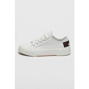 Pantofi sport din piele si piele ecologica cu talpa flatform imagine
