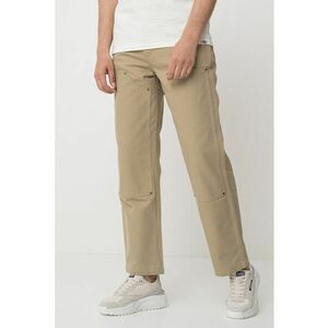 Pantaloni din bumbac cu croiala dreapta imagine
