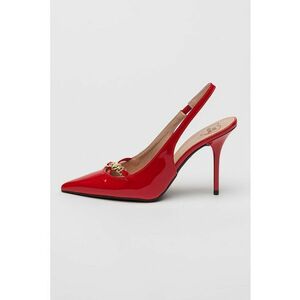 Pantofi slingback din piele ecologica cu toc stiletto imagine