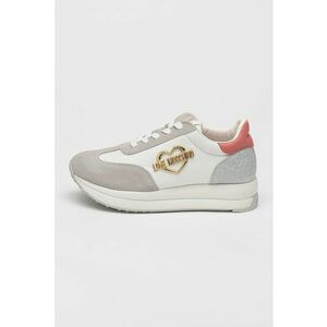 Pantofi sport low-cut cu logo si garnituri din piele intoarsa imagine