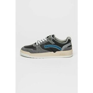 Pantofi sport low-cut din piele si piele intoarsa Grid imagine