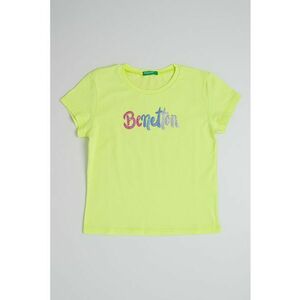 Tricou de bumbac cu logo stralucitor imagine