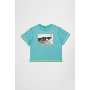 Tricou de bumbac cu imprimeu grafic imagine