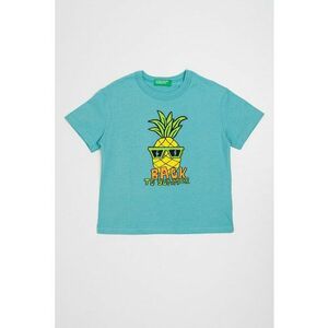 Tricou de bumbac cu imprimeu grafic imagine
