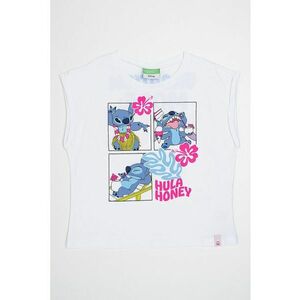 Tricou de bumbac cu imprimeu Lilo&Stitch imagine