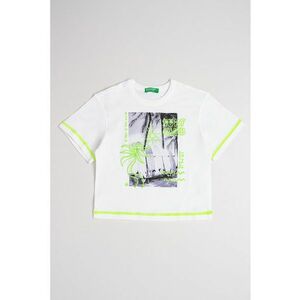 Tricou de bumbac cu imprimeu grafic imagine