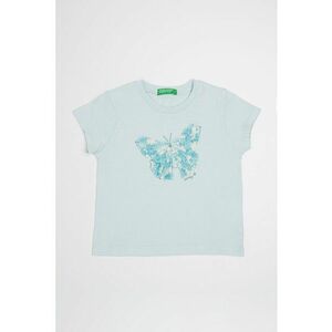 Tricou de bumbac cu decolteu la baza gatului imagine
