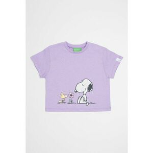 Tricou cu decolteu la baza gatului si Peanuts imagine