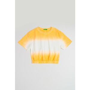 Tricou cu model tie-dye si terminatie elastica imagine