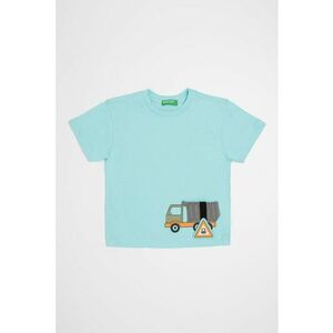 Tricou de bumbac cu imprimeu grafic imagine