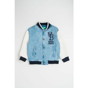 Jacheta bomber din denim imagine