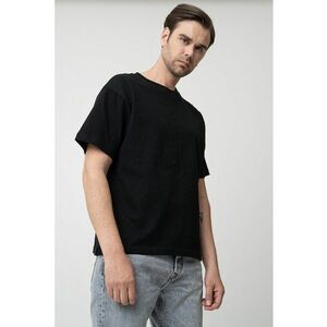 Tricou din bumbac cu imprimeu supradimensionat pe partea din spate imagine