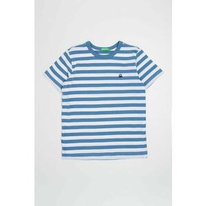 Tricou de bumbac cu model in dungi imagine