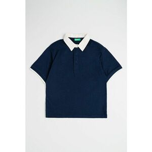 Tricou polo cu text brodat pe partea din spate imagine