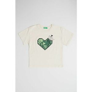 Tricou de bumbac cu aplicatii de paiete imagine