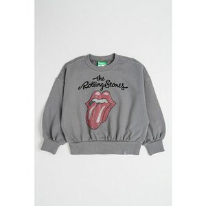 Bluza sport de bumbac cu maneci cazute imagine