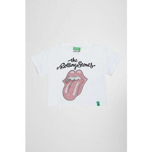 Tricou cu imprimeu si aplicatii de strasuri imagine