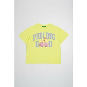 Tricou de bumbac cu aplicatii de paiete imagine