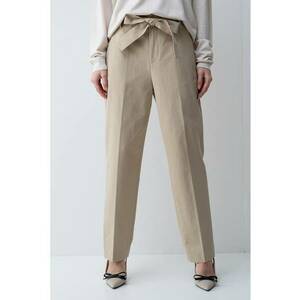Pantaloni mom-fit din amestec de lyocell imagine