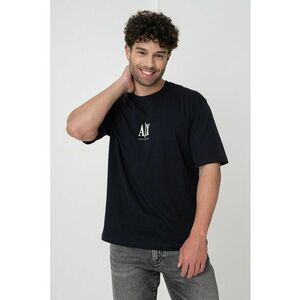 Tricou cu logo si decolteu la baza gatului imagine