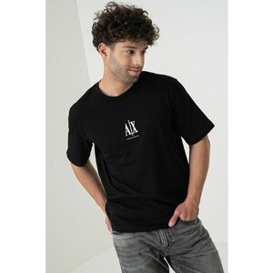 Tricou cu logo si decolteu la baza gatului imagine