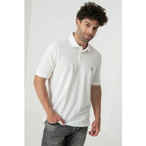 Tricou cu logo si guler polo imagine