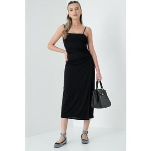 Rochie fara maneci cu model drapat imagine